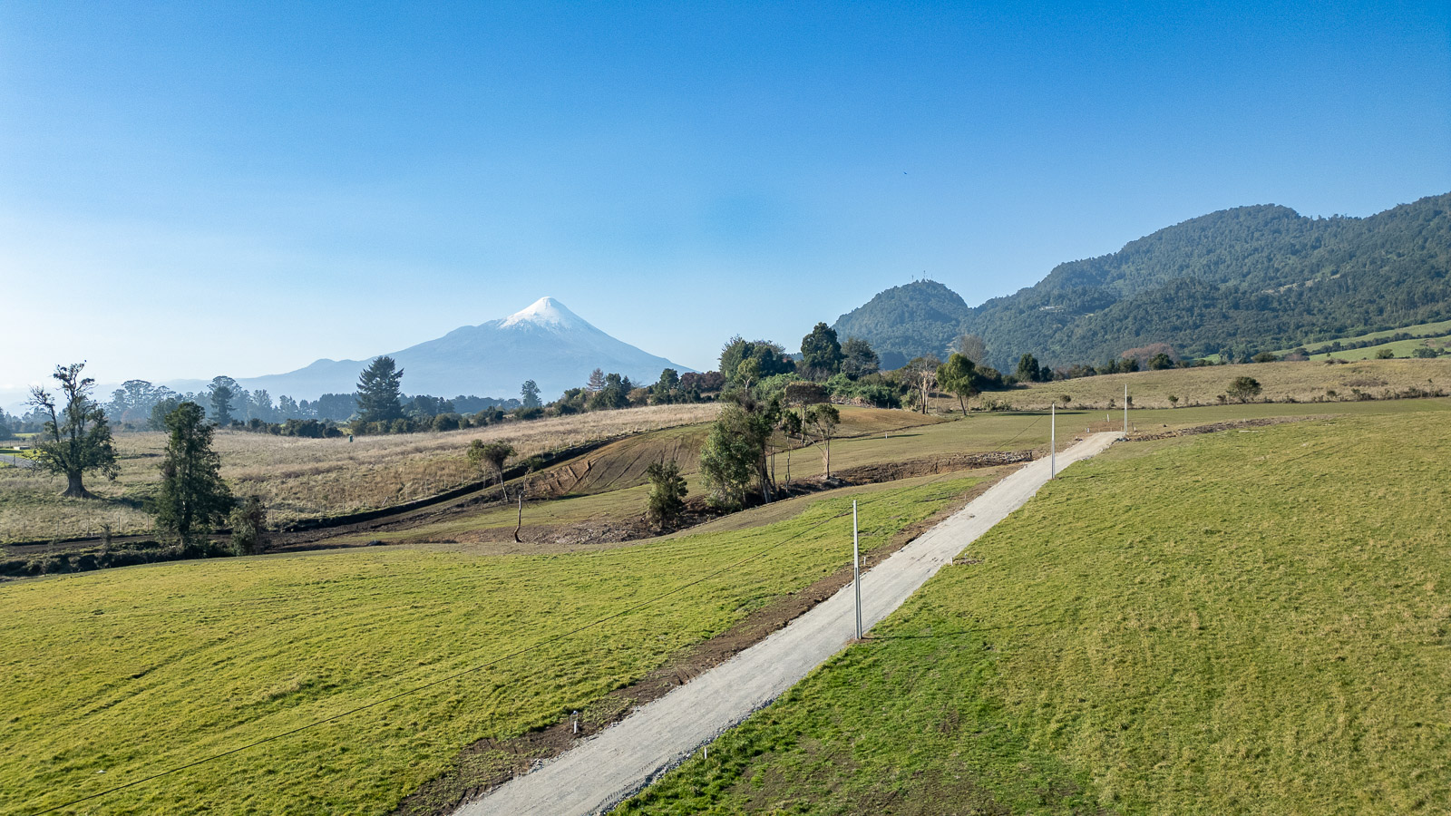 Vista general del loteo de parcelas en Puerto Varas